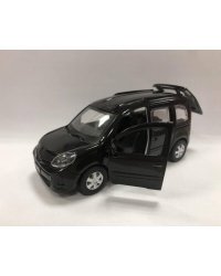 ТМ Технопарк. Машина металл "RENAULT KANGOO" 12см, открыв. двери, инерц., ЧЕРНЫЙ в кор. в кор.2*36шт