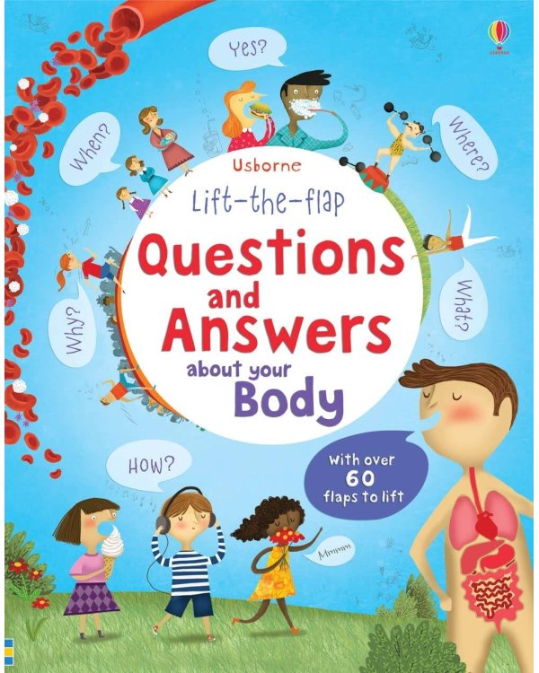 Дополнительное изображение книги «Lift-the-flap questions and answers about your body Книга с окошками вопросы и ответы о твоем теле  /Книги на английском языке»