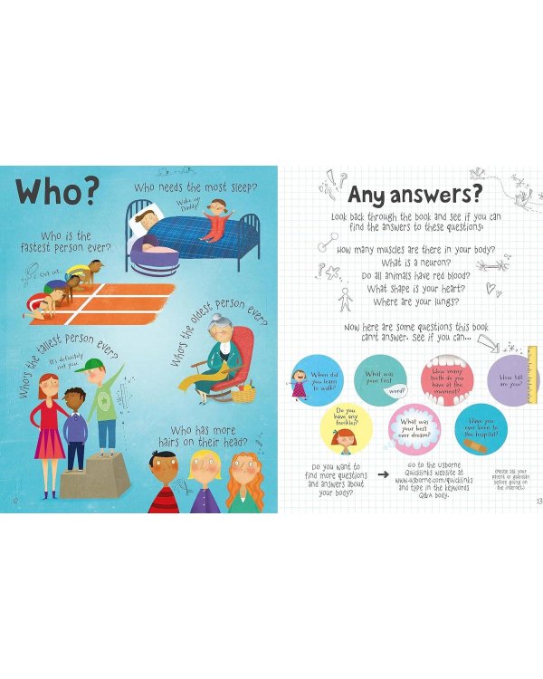 Дополнительное изображение книги «Lift-the-flap questions and answers about your body Книга с окошками вопросы и ответы о твоем теле  /Книги на английском языке»