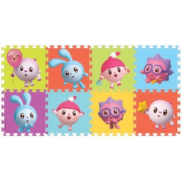 "ИГРАЕМ ВМЕСТЕ" НАСТОЛЬНЫЕ ИГРЫ (Умка) КОВРИК-ПАЗЛ "ИГРАЕМ ВМЕСТЕ" "МАЛЫШАРИКИ" 8 СЕГМЕНТОВ, КАЖДЫЙ 31.5*31.5СМ В ПАК. в кор.12шт