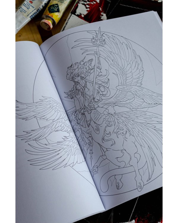 Девять сыновей Дракона. Фэнтези-раскраска по мотивам китайской мифологии