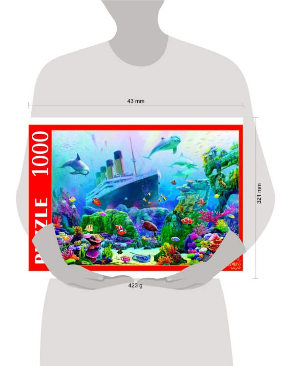 ПАЗЛЫ 1000 элементов. Ф1000-0752 ЗАТОНУВШИЙ ТИТАНИК