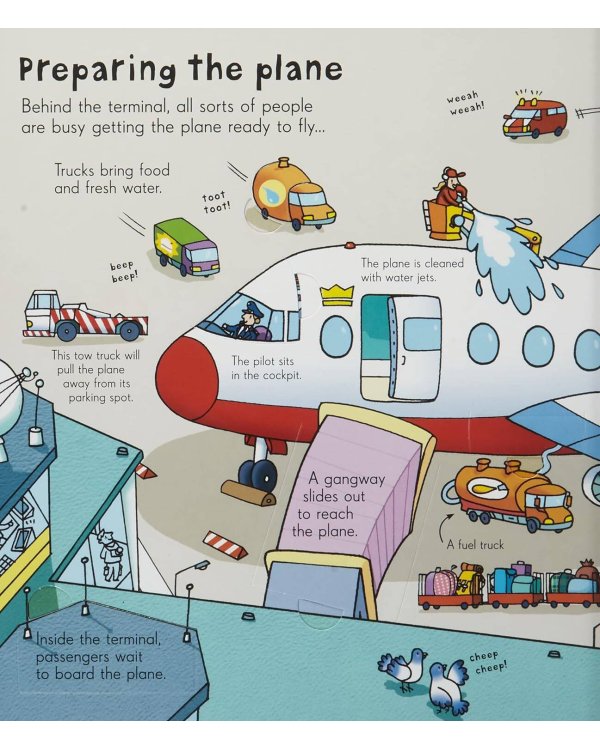 Дополнительное изображение книги «Look Inside an airport внутри аэропорта /Книги на английском языке»