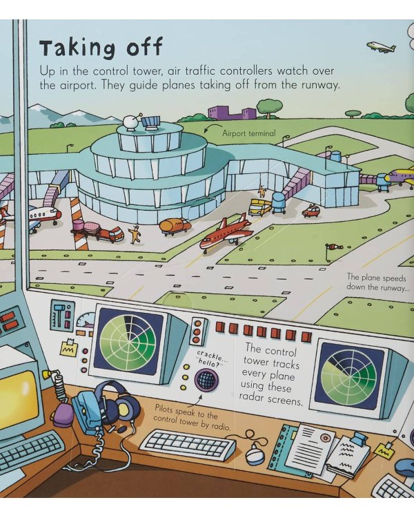 Дополнительное изображение книги «Look Inside an airport внутри аэропорта /Книги на английском языке»