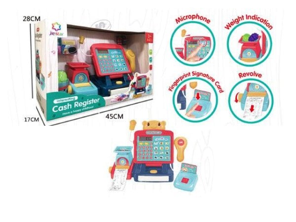 ИГРОВЫЕ НАБОРЫ "МАГАЗИН" (Рыжий Кот) Игровой набор. Касса(17.4*22.5*14.6) "КАССИР"(свет,звук,бат.2шт.АА не в компл.) ( Арт. 2003012)