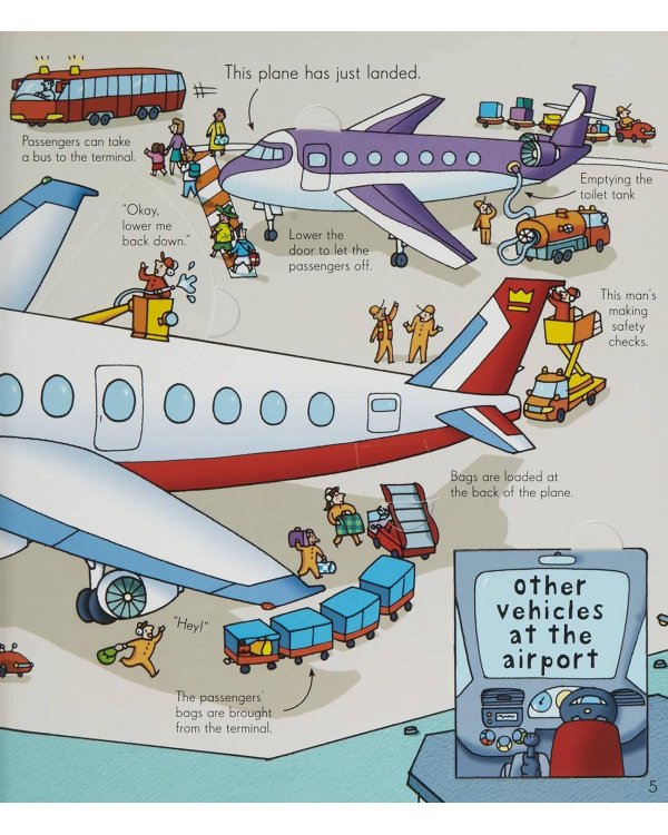 Дополнительное изображение книги «Look Inside an airport внутри аэропорта /Книги на английском языке»