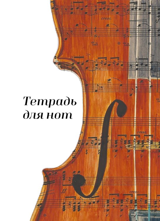 Тетрадь для нот. Скрипка (24 л., А4, вертикальная, навивка)