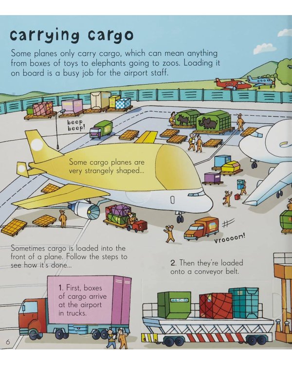Дополнительное изображение книги «Look Inside an airport внутри аэропорта /Книги на английском языке»