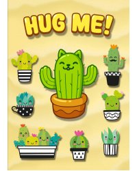 Кавай кактусы. Тетрадь школьная в мягкой обложке, 48 л.