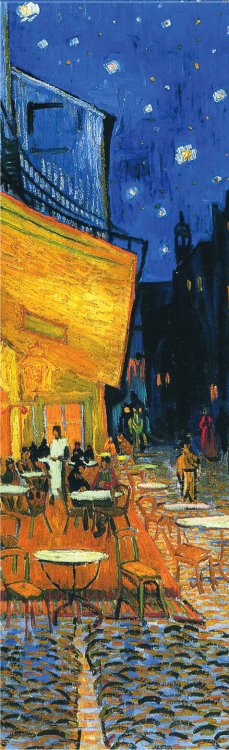 Артзакладка Закладка с резинкой. Ван Гог. Ночная терраса кафе (Арте)