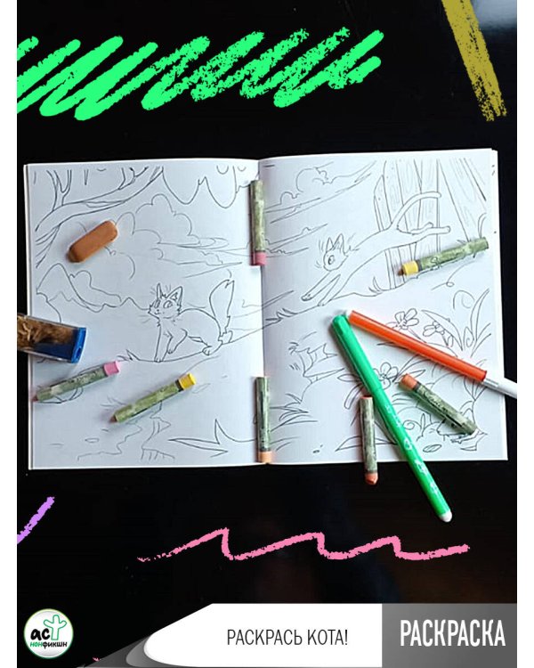 Раскрась кота!