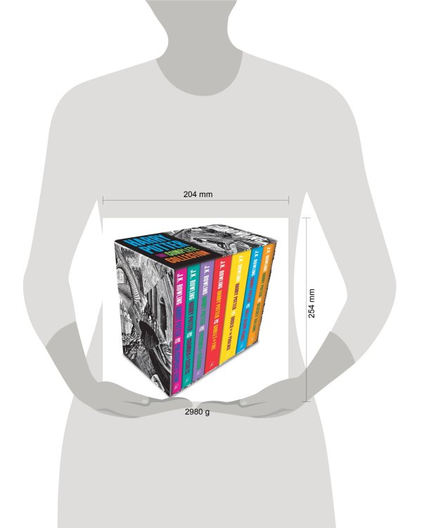 Harry Potter Boxed Set: The Complete Collection (Adult Paperback) J. K. Rowling Бокс Гарри Поттера: Полное собрание Д.К.Роулинг / Книги на англ. языке