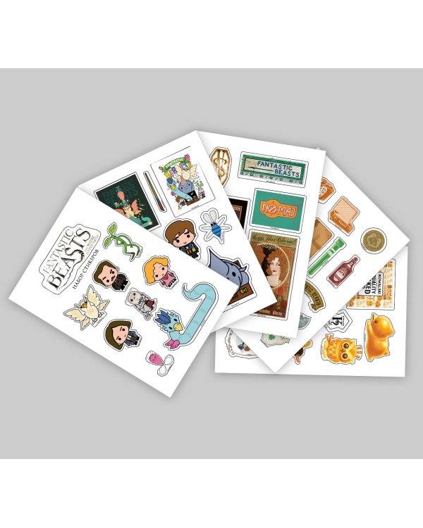 Набор стикеров. Фантастические твари (формат А5, в пакете)