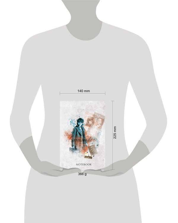 Блокнот. Фантастические твари. Ньют Саламандер (формат А5, 160 стр., контентный блок)