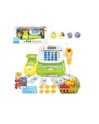 Игровой набор.Касса-калькулятор "ИГРАЕМ В МАГАЗИН-1"(21*16*14) с акс.(свет) ( Арт. ZY1188469)