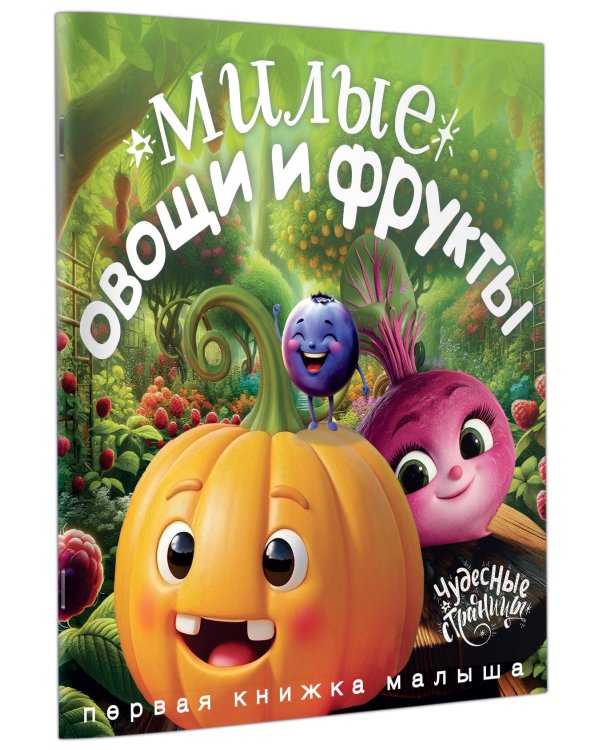 Милые овощи и фрукты. Первая книжка малыша