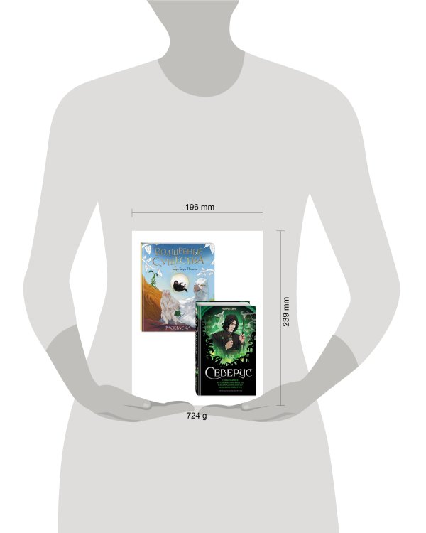 Комплект из 2 книг по Гарри Поттеру. Северус + раскраска (ИК)