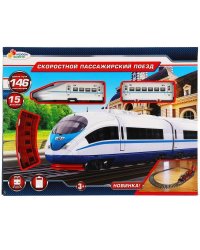 Железная дорога длина пути 146, в кор., 38*29*5см ИГРАЕМ ВМЕСТЕ в кор.2*18шт