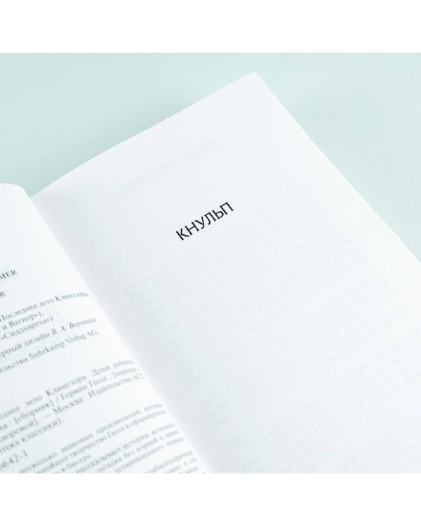 Кнульп. Демиан. Последнее лето Клингзора. Душа ребенка. Клейн и Вагнер. Сиддхартха