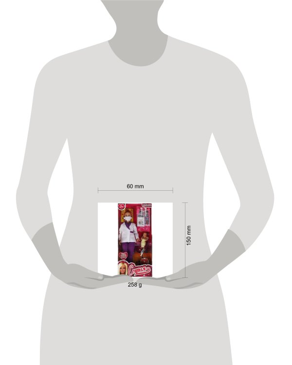 Кукла 29 см София plus size, руки и ноги сгибаются,  педиатр акс ТМ "КАРАПУЗ" в кор.24шт