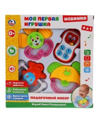 Подарочный набор моя первая игрушка 4 в 1 в русс. кор. "Умка" в кор.2*36шт