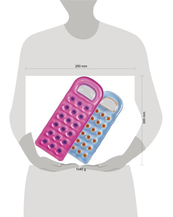 Матрас надувной для плавания с подстаканниками 188x71 см. Цветной INTEX (2 вида). Арт. 59895NP