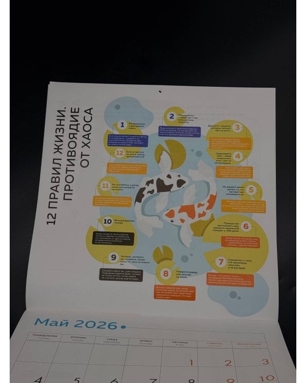 12 главных бестселлеров по саморазвитию. Календарь настенный на 2026 год (300х300)