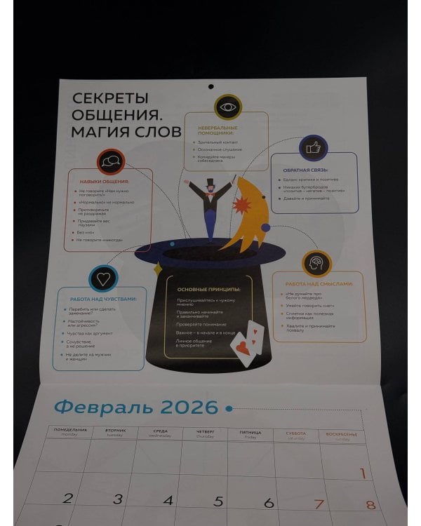 12 главных бестселлеров по саморазвитию. Календарь настенный на 2026 год (300х300)