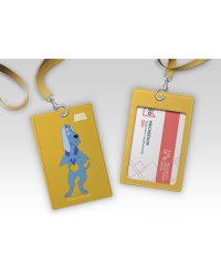 Бременские музыканты. Чехол для карточек (картхолдер) с лентой. Собака