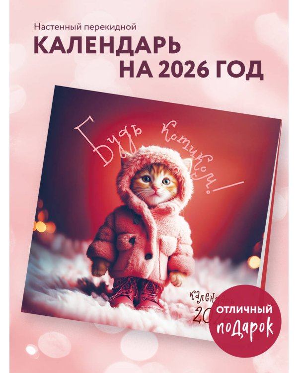 Будь котиком. Календарь настенный на 2026 год (300х300 мм)