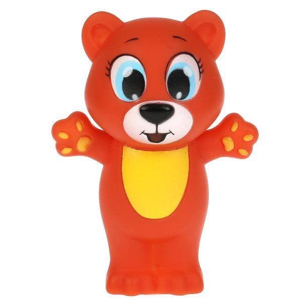 Игрушка для ванны мишка 9 см, в сетке, КАПИТОШКА в кор.2*240шт