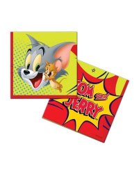 Tom&Jerry. Салфетки бумажные трехслойные-2, 33*33 см, 12 шт