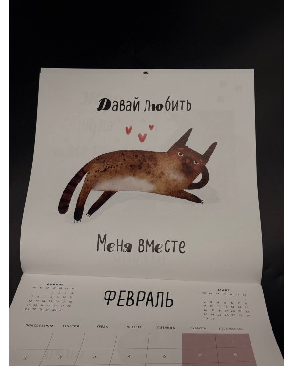 Сегодня у меня лапки. Календарь настенный на 2026 год (300х300)