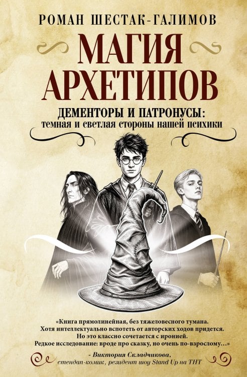 Обложка книги «Магия архетипов. Дементоры и патронусы: темная и светлая стороны нашей психики» — Шестак-Галимов Роман, ISBN 9785171731281