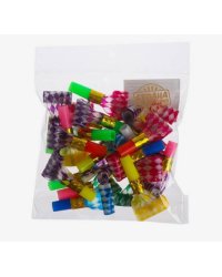 Язычок мини, голография, «Полосатик», 24 шт., цвета МИКС
