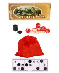 Лото деревянное (23х9.5х4.5 см) в коробке (Арт. AN02557)