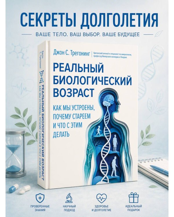 Дополнительное изображение книги «Реальный биологический возраст. Как мы устроены, почему стареем и что с этим делать»