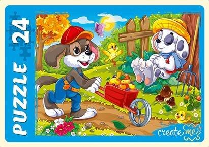 02. МАКСИ-ПАЗЛЫ 24 элемента (Рыжий Кот) МАКСИ-ПАЗЛЫ 24 элемента. ЗАБАВНЫЕ ЩЕНКИ (Арт. ПУ24-0611)