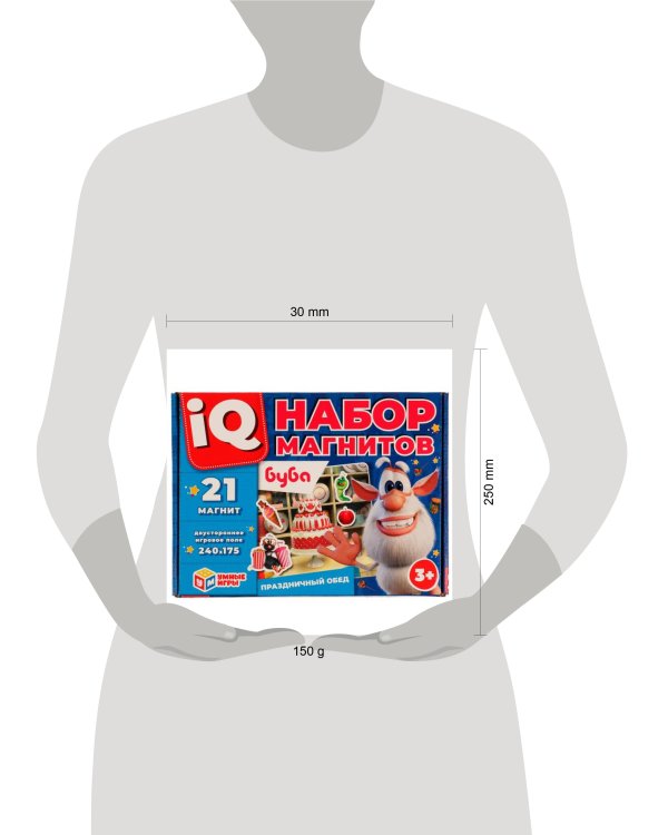 Праздничный обед. IQ набор магнитов. Буба. 250х185х25мм. Умные игры в кор.20шт