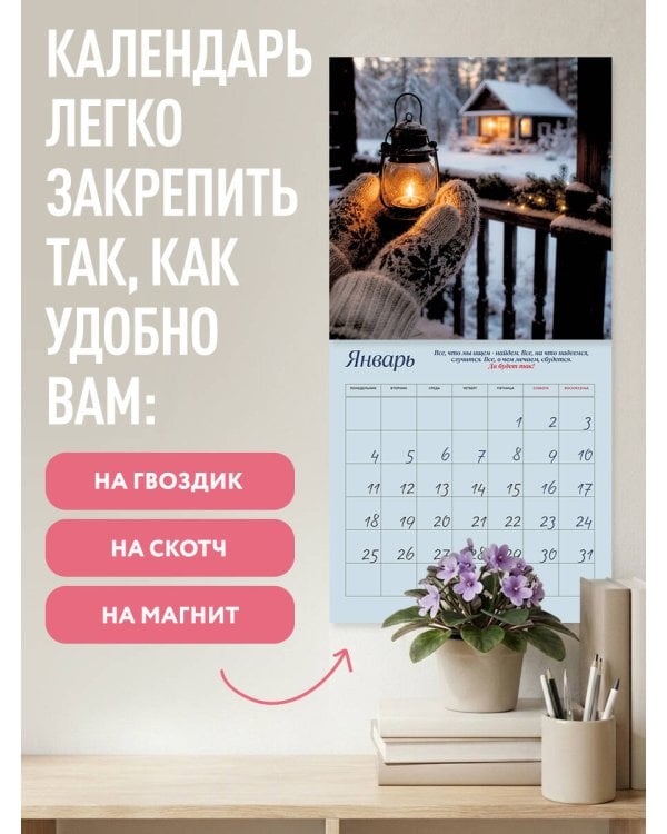 Дополнительное изображение книги «Да будет так! Календарь настенный на 2027 год (300х300 мм)»