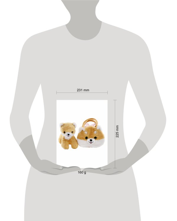 Шпиц 18 см., в сумочке