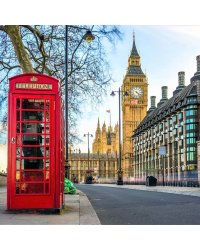 Алмазная мозаика (блест) 30х30 с подр., с полн.запол. Прекрасный Лондон (Арт. AS30016)