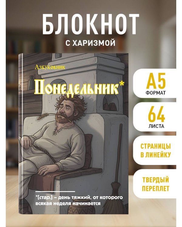 Блокнот. Азбуковник. Понедельник (А5, 64 л.)