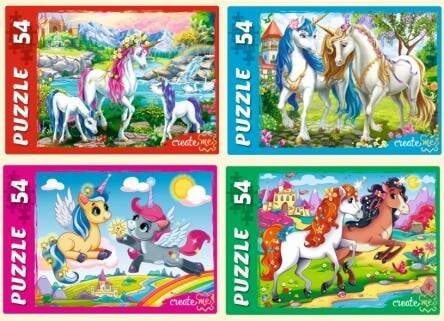 ПАЗЛЫ 54 элемента. Чудесные единороги №2. Арт. П54-2618 кратно 32
