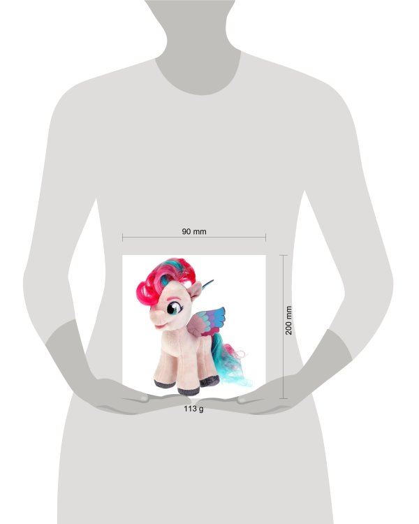 Игрушка мягкая МОЙ МАЛЕНЬКИЙ ПОНИ зипп, 18 см, без чипа, в пак, МУЛЬТИ-ПУЛЬТИ в кор.24шт