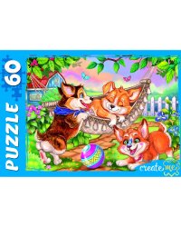 ПАЗЛЫ 60 элементов ЗАБАВНЫЕ КОРГИ №3 (Арт. ПУ60-7007)