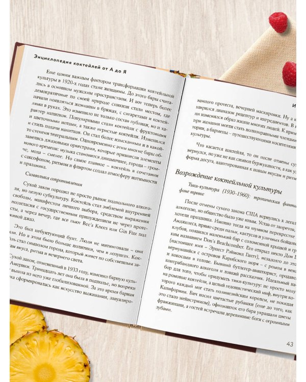 Энциклопедия коктейлей от А до Я (закрашенный обрез)