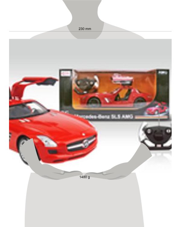 Машина р/у rastar mercedes-benz sls amg 1:14 со светом, открыв.двери, цвет в ассорт.