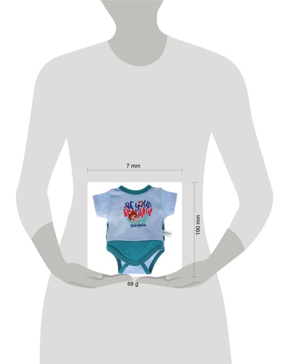 Одежда для кукол и пупсов 40-42 см ЭНЧАНТИМАЛС боди с принтом энчантималс КАРАПУЗ в кор.100шт