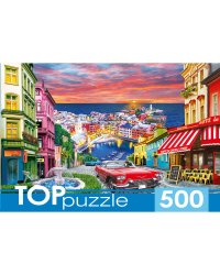 TOPpuzzle. ПАЗЛЫ 500 элементов. П500-4958 ИТАЛЬЯНСКИЙ ГОРОД У МОРЯ